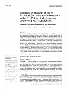 Electrical Stimulation of the M1 Activates Somatostatin Interneurons in the S1: Potential Mechanisms Underlying Pain Suppression