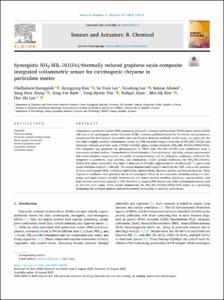 Synergistic NH2-MIL-101(Fe)/thermally reduced graphene oxide composite integrated voltammetric sensor for carcinogenic chrysene in particulate matter