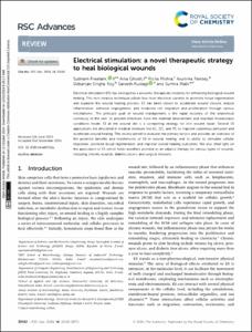 Electrical stimulation: a novel therapeutic strategy to heal biological wounds