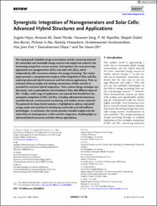 Synergistic Integration of Nanogenerators and Solar Cells: Advanced Hybrid Structures and Applications