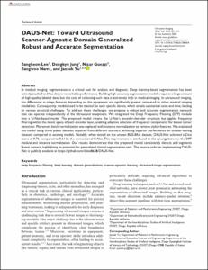 DAUS-Net: Toward Ultrasound Scanner-Agnostic Domain Generalized Robust and Accurate Segmentation