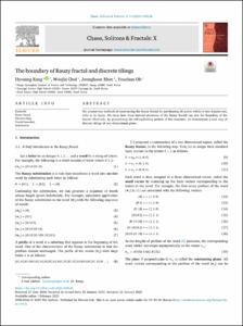 The boundary of Rauzy fractal and discrete tilings