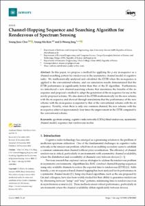 Channel-Hopping Sequence and Searching Algorithm for Rendezvous of Spectrum Sensing